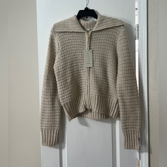Joie Sweaters - Joie Beige Textured Cardigan